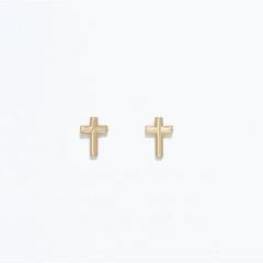 Classic Gold Crosses - Gold Stud Earrings - Mellow Monkey