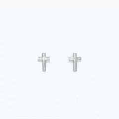 Classic Silver Crosses - Silver Stud Earrings - Mellow Monkey