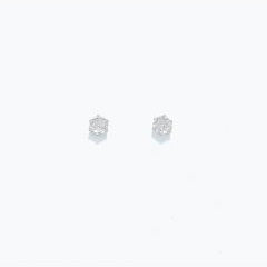 Cubic Zirconia Studs - Silver Stud Earrings - Mellow Monkey