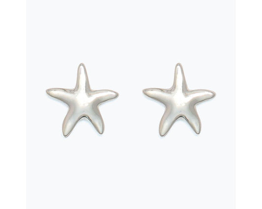 Delicate Silver Starfish Earrings