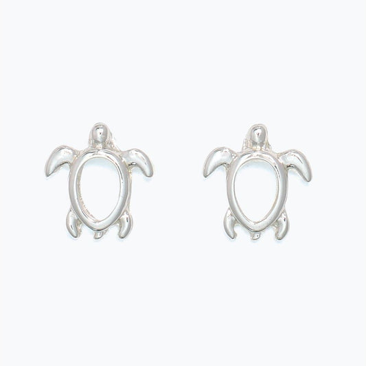 Earrings - Delicate Silver Turtles - Mellow Monkey