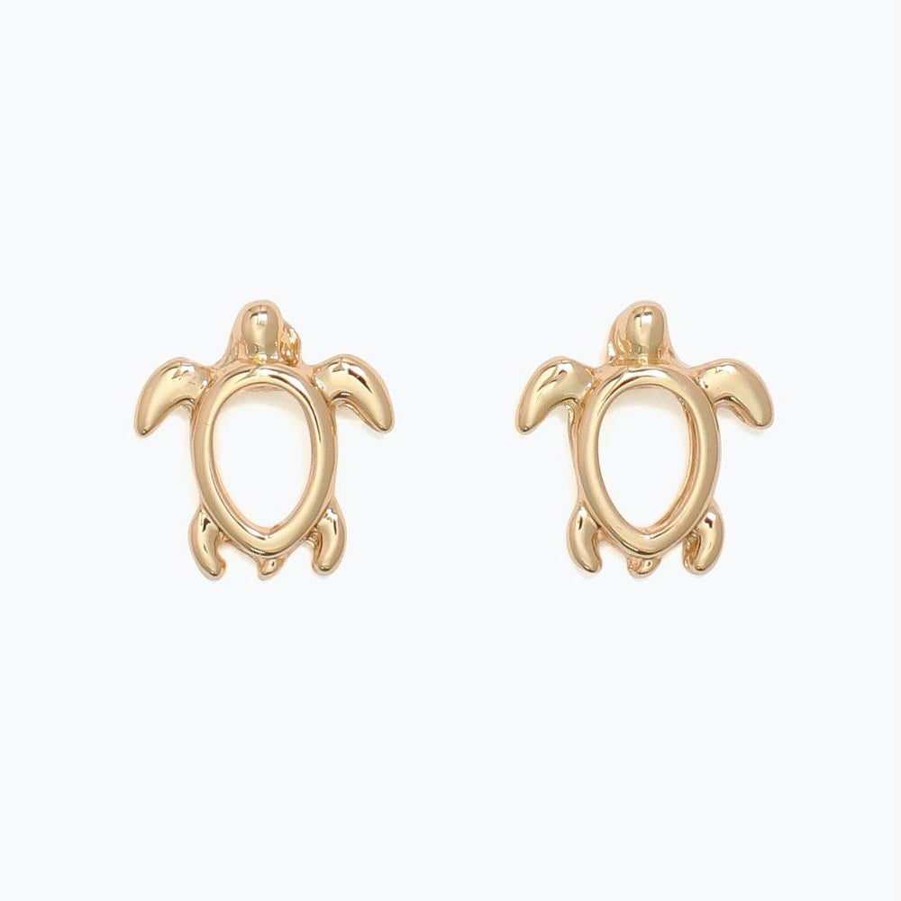 Earrings - Delicate Open Turtles - Mellow Monkey