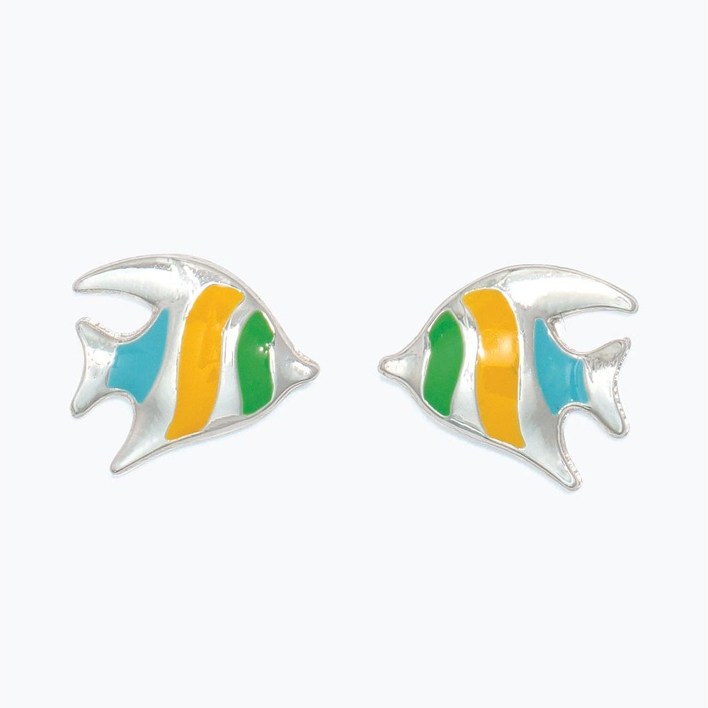 Earrings - Bright Enamel Fish - Mellow Monkey