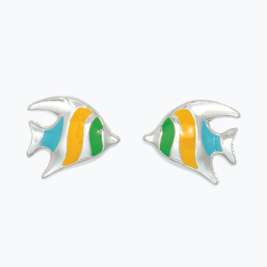 Earrings - Bright Enamel Fish - Mellow Monkey