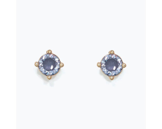 Sparkling Denim Hue Crystal Earrings
