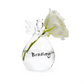 Angel Bud Vase - Hand Blown Glass - 4-1/2-in - Mellow Monkey