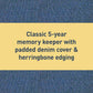 One Line A Day Five Year Journal - Denim Hard Covered - Mellow Monkey