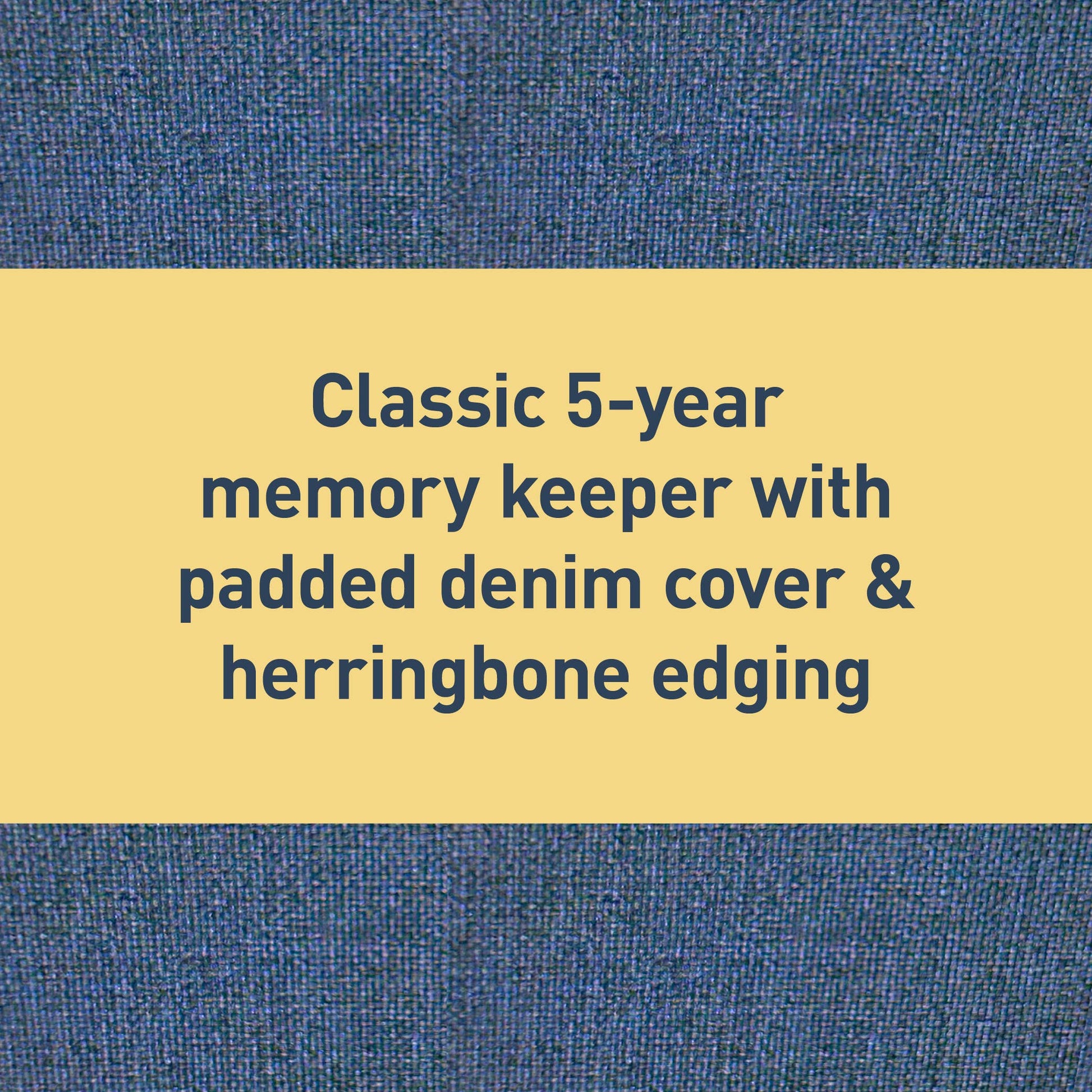 One Line A Day Five Year Journal - Denim Hard Covered - Mellow Monkey
