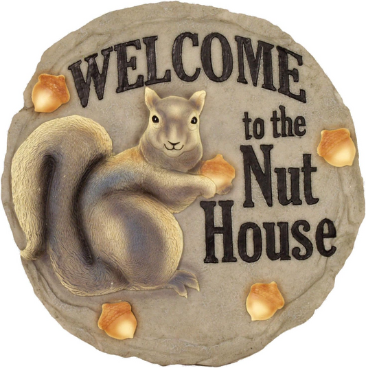 Welcome To The Nut House with Squirrel - Stepping Stone - Mellow Monkey