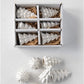 Stoneware White Trees - Boxed Set of 6 - 2-1/2-in - Mellow Monkey