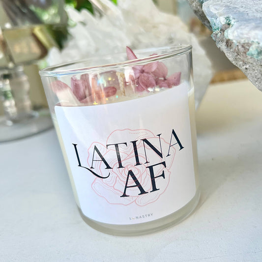 Latina AF - Scented Crystal Soy Candle - 11-oz. - Mellow Monkey