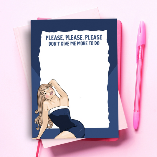 Sabrina Carpenter Funny Notepad-  50 Sheet Notepad - 5x7 - Mellow Monkey