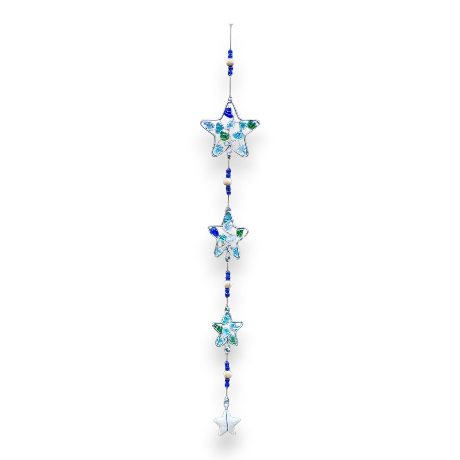 Recycled Glass Garland - Star -36-in - Mellow Monkey