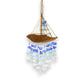 Driftwood Boat Windchime with Sea Glass - 16-in - Mellow Monkey