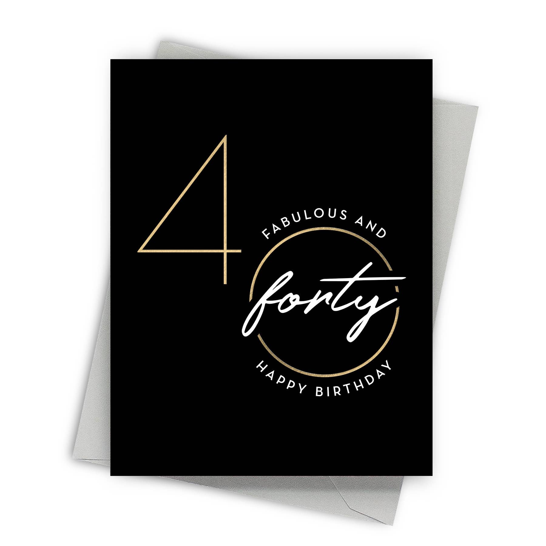 Fabulous Forty – Age and Milestone Birthday Card - Mellow Monkey