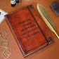 In The Soul of Every Newborn Baby, Words are Waiting to Be Written - Handmade Leather Journal - Mellow Monkey