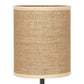 Bleached Mango Wood Table Lamp with Jute Shade - 13-1/2-in - Mellow Monkey