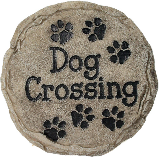 Dog Crossing - Stepping Stone and Wall Plaque - Mellow Monkey