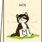Sex Kitten - Greeting Card - Mellow Monkey