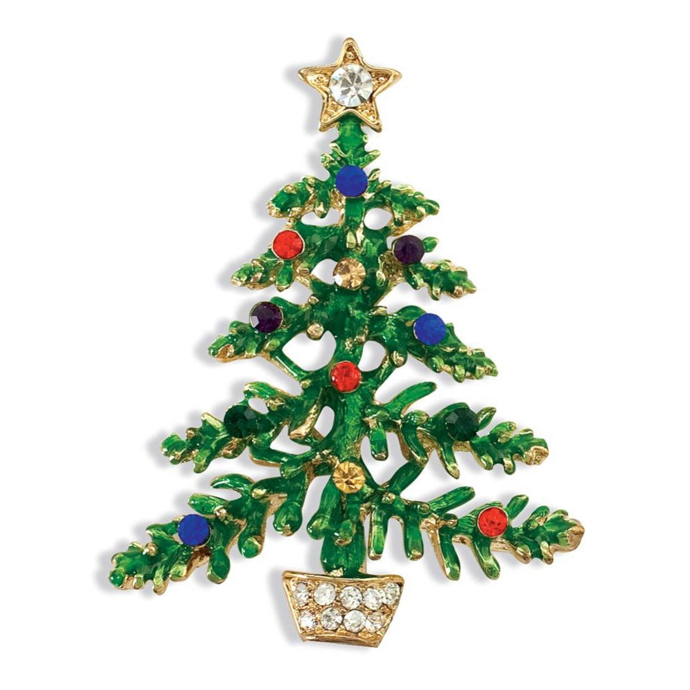 Pin - JeweledChristmasTree - Mellow Monkey
