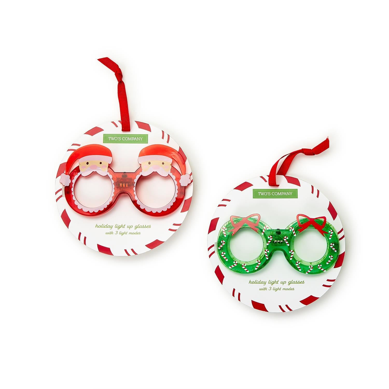 クリスマス mellow glass Holiday Cheer Novelty Light-Up Glasses – Mellow Monkey