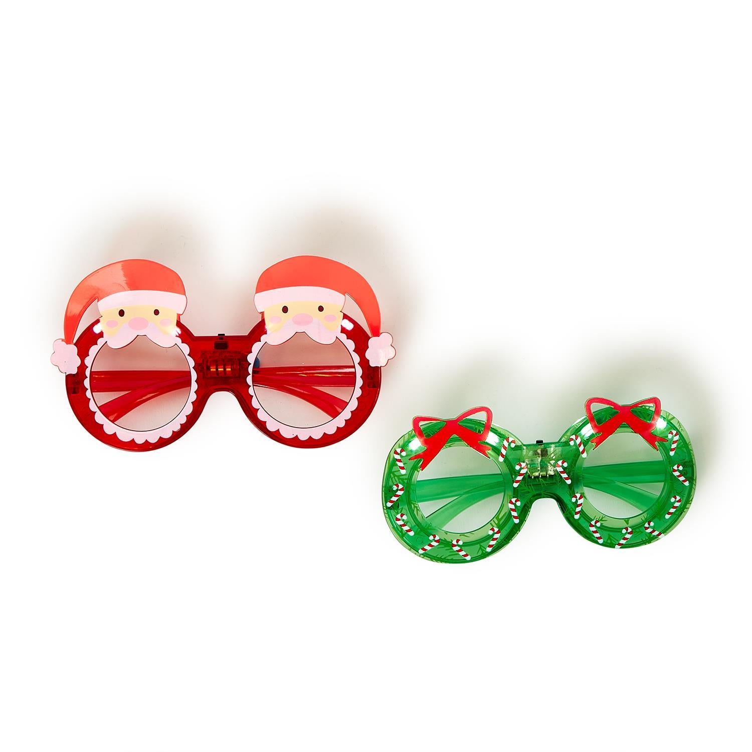 クリスマス mellow glass Holiday Cheer Novelty Light-Up Glasses – Mellow Monkey
