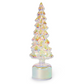 Silver Belle Iridescent Light-Up Tree with Rotating Base - 13-1/2-in - Mellow Monkey