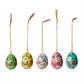 Hand-Painted Mango Wood Easter Egg Ornament - 3-in - Mellow Monkey
