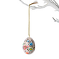 Hand-Painted Mango Wood Easter Egg Ornament - 3-in - Mellow Monkey