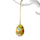 Hand-Painted Mango Wood Easter Egg Ornament - 3-in - Mellow Monkey