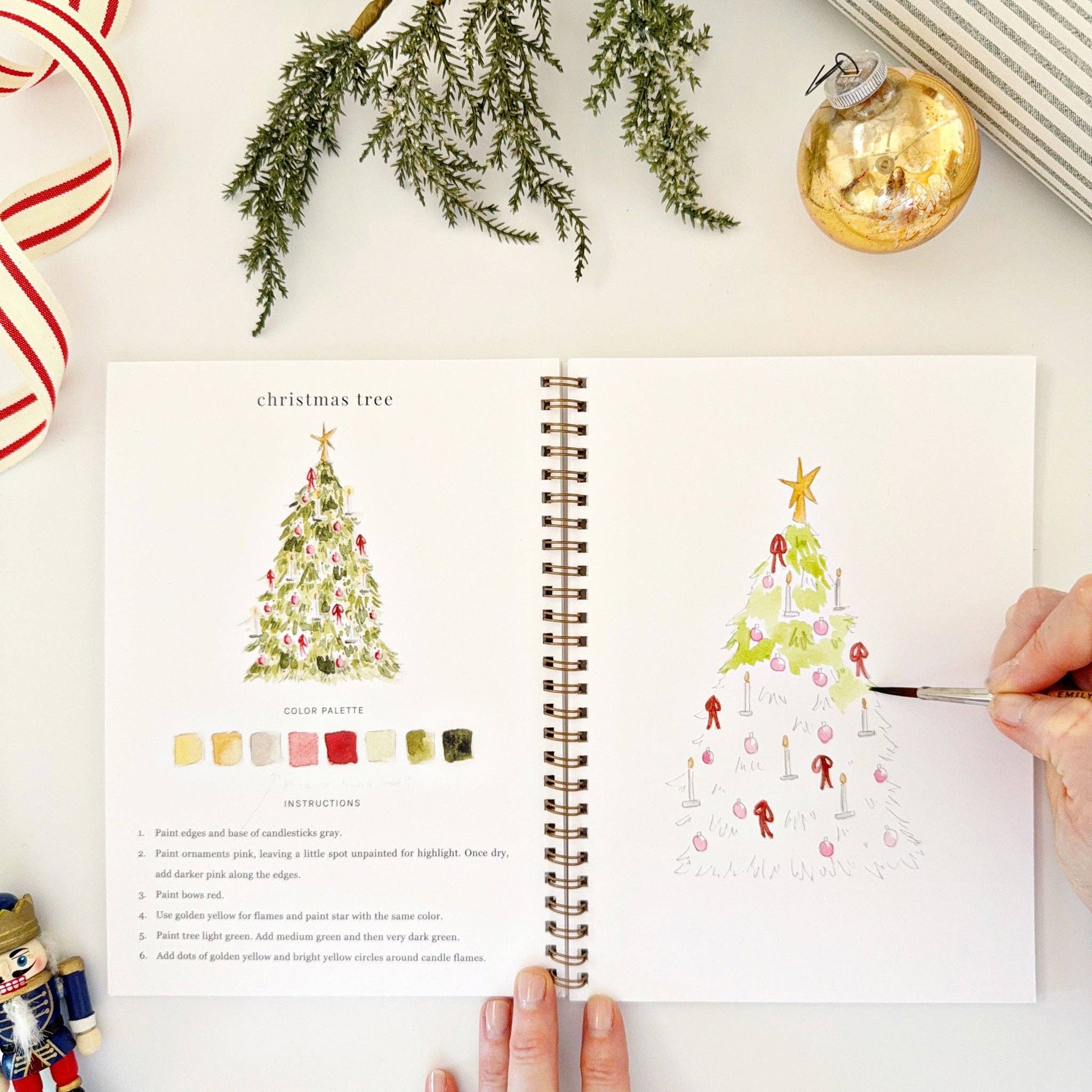 Nutcracker Watercolor Workbook - Mellow Monkey