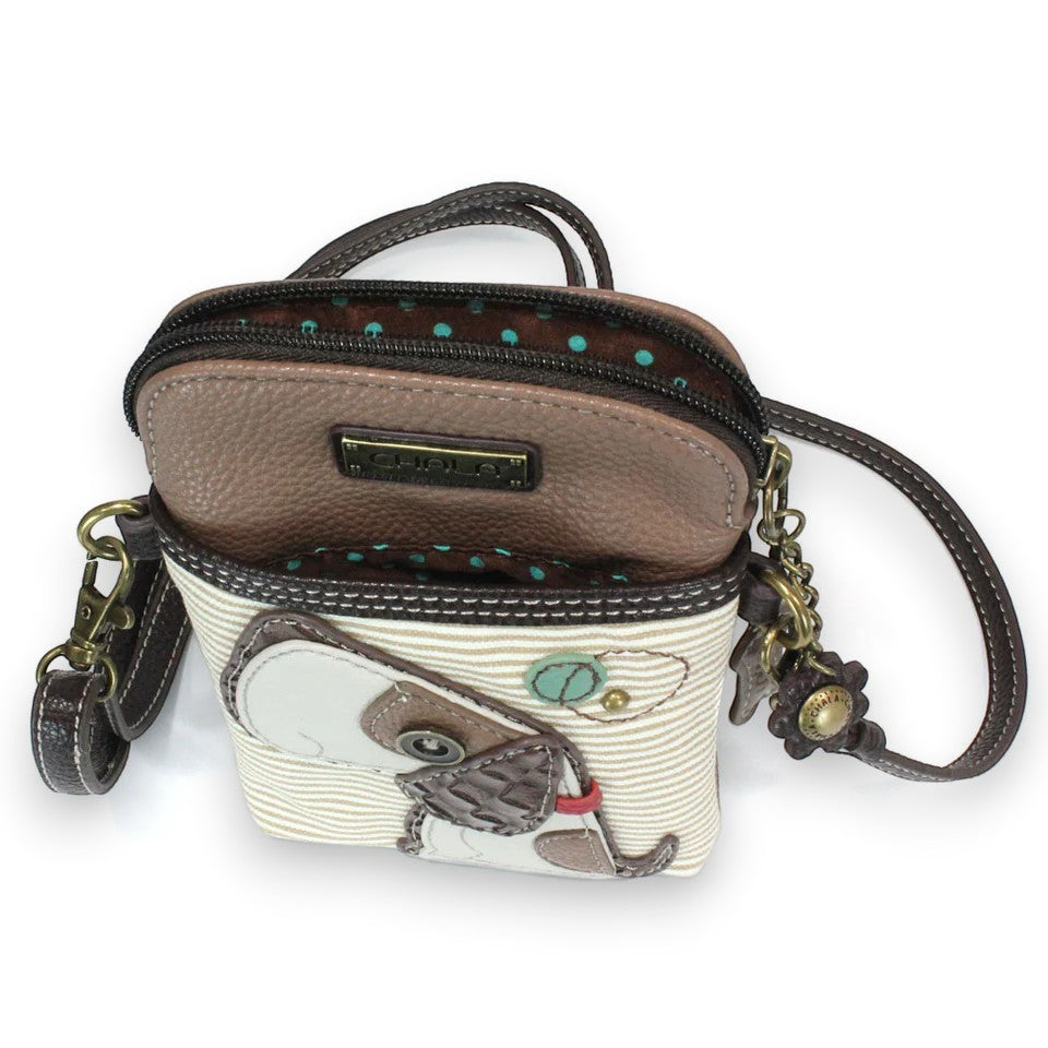 Toffy Dog with Brown Stripes - Chala Cellphone Crossbody - Mellow Monkey