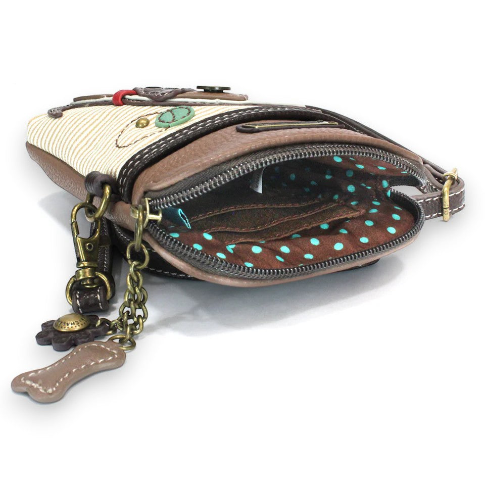 Toffy Dog with Brown Stripes - Chala Cellphone Crossbody - Mellow Monkey