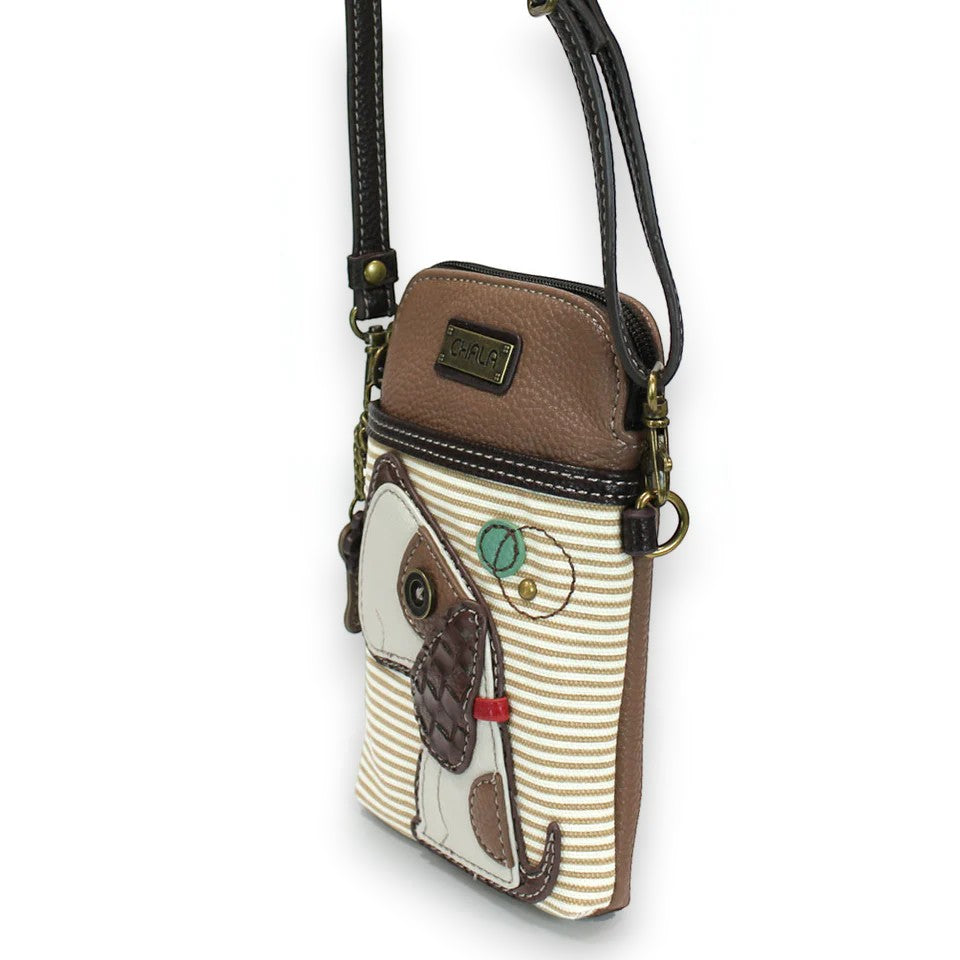 Toffy Dog with Brown Stripes - Chala Cellphone Crossbody - Mellow Monkey