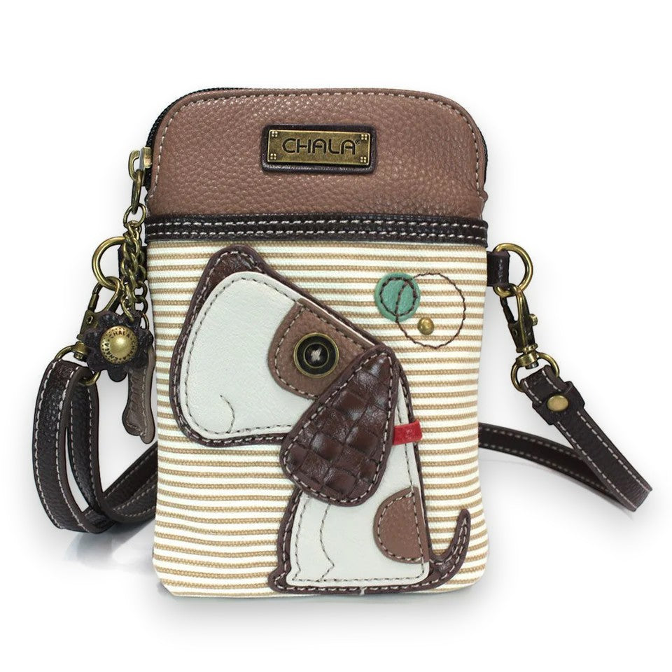 Toffy Dog with Brown Stripes - Chala Cellphone Crossbody - Mellow Monkey