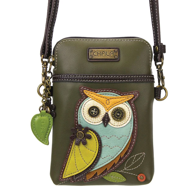 Owl - Chala Cellphone Crossbody - A - Mellow Monkey