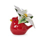Deck the Halls Cardinal Toothpick Holder with Cardinal Picks - 4-in