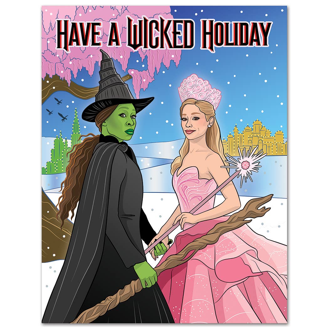 Have a Wicked Holiday Christmas Card - Mellow Monkey