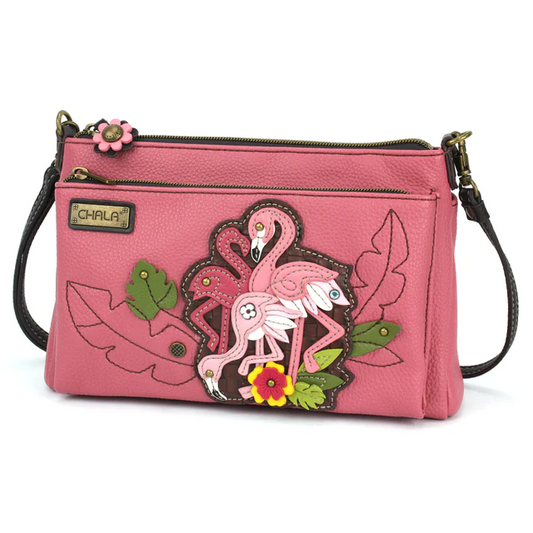 Flamingo Flamboyance - Chala Deluxe Crossbody - Mellow Monkey