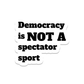 Democracy - Waterproof Vinyl Sticker Decal - 3-in. - Mellow Monkey