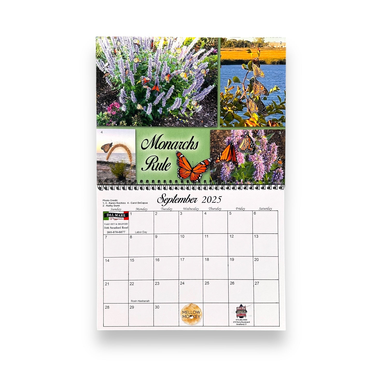 The 2025 Lordship in Bloom Wall Calendar - Benefit Fundraiser - Mellow Monkey