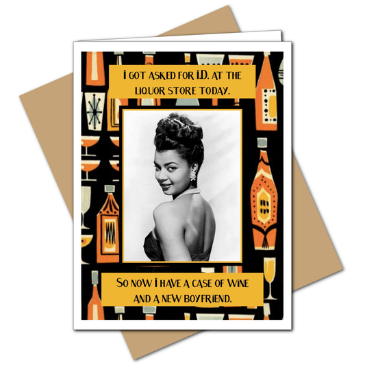 Asked For I.D. - Birthday Greeting Card - Mellow Monkey