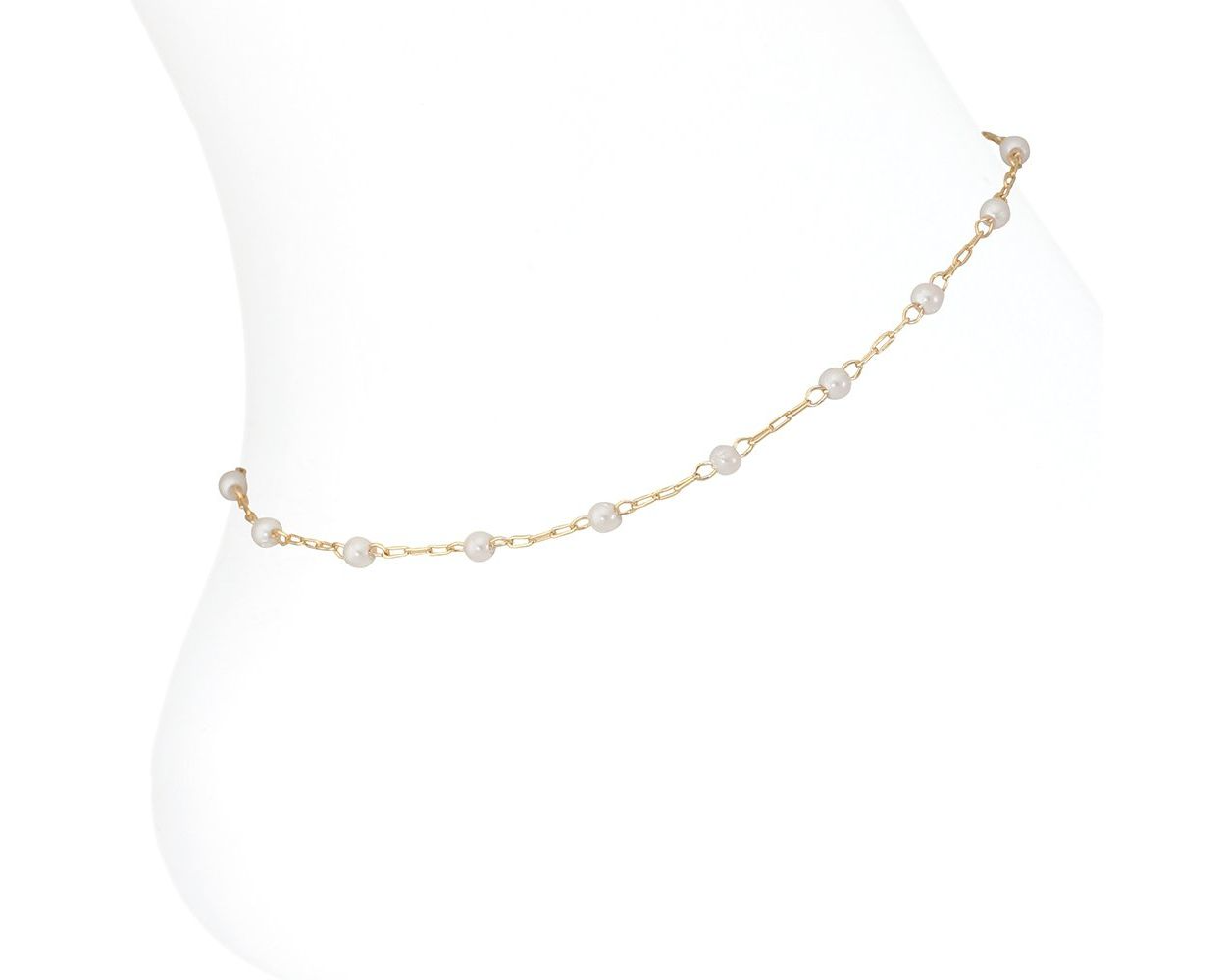 Gold and Pearl Stations - Anklet - Mellow Monkey