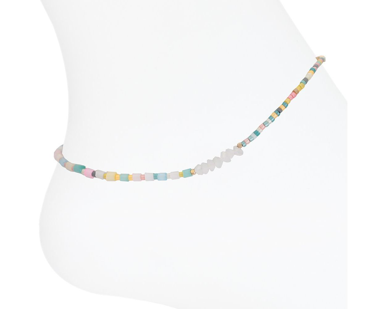 Pastel Shell Beads - Anklet - Mellow Monkey