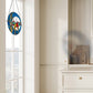 Astrid Blue Birds in the Night Sky Window Panel - 16-in - Mellow Monkey