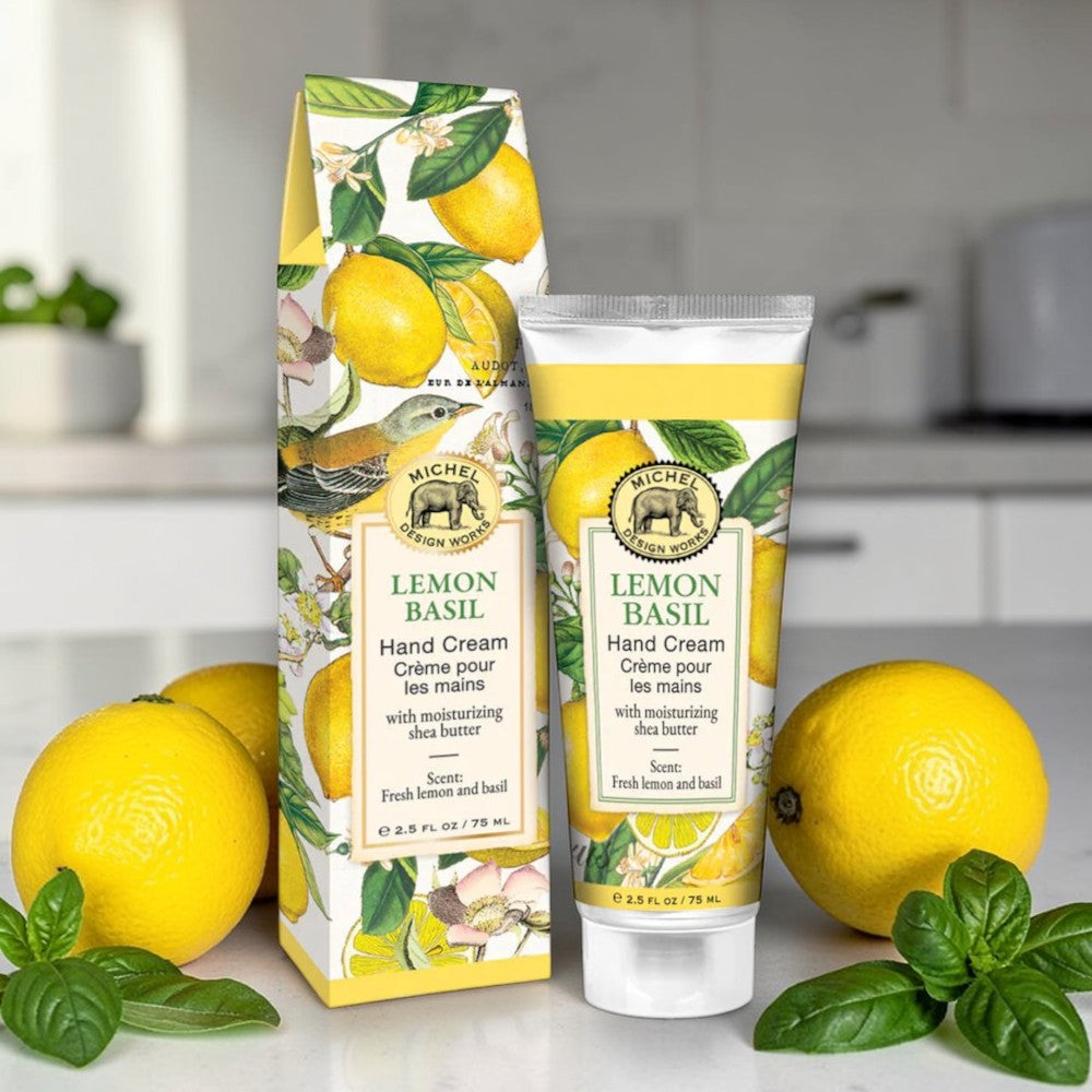 Michel Design Works Lemon Basil Hand Cream 2.5 fl oz. - Mellow Monkey