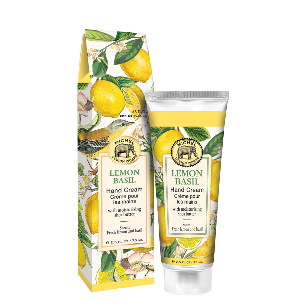 Michel Design Works Lemon Basil Hand Cream 2.5 fl oz. - Mellow Monkey