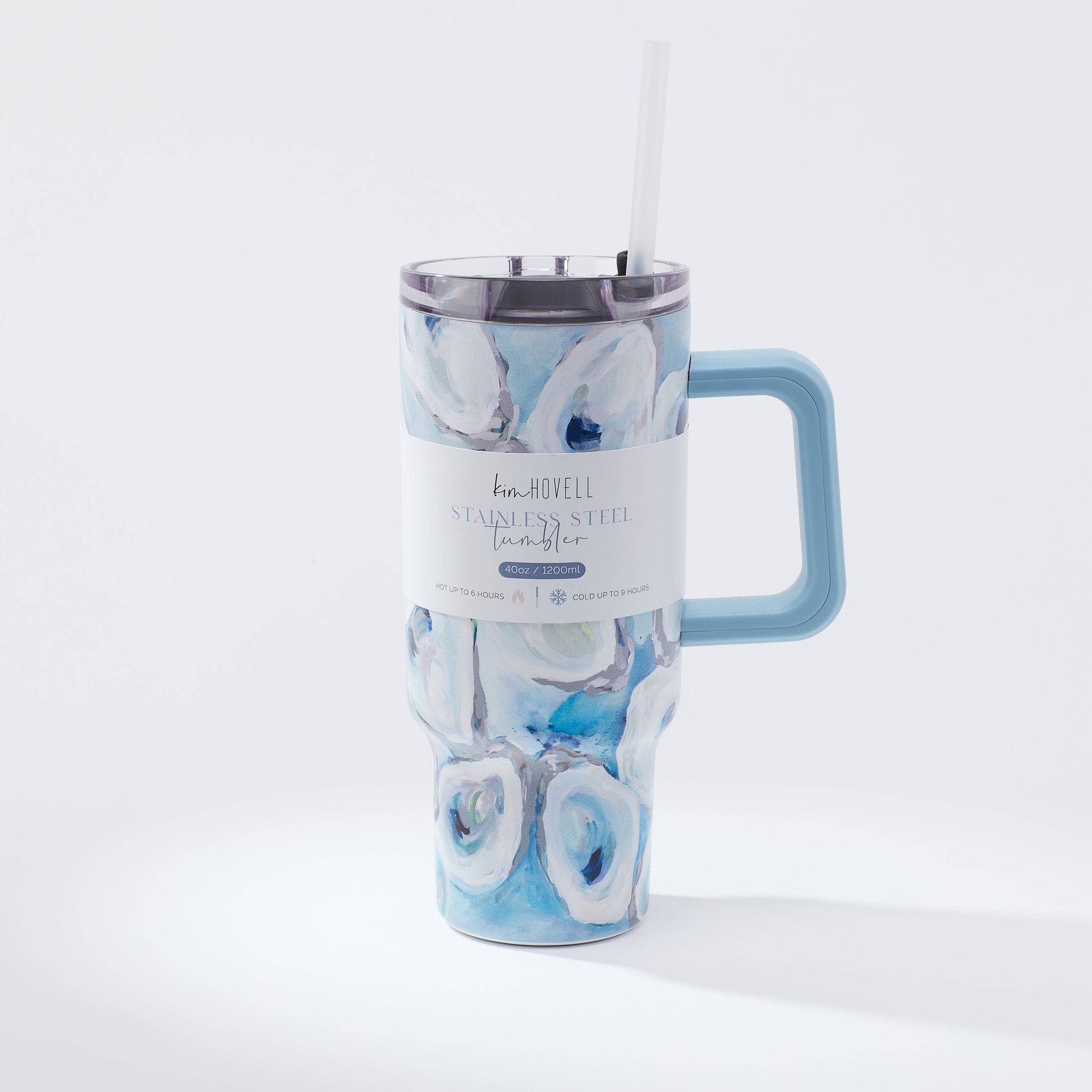 Ebb and Flow 40-oz Insulated Tumbler - Kim Hovell Art - Mellow Monkey