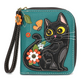 Black Cat - Chala Zip-Around Wallet