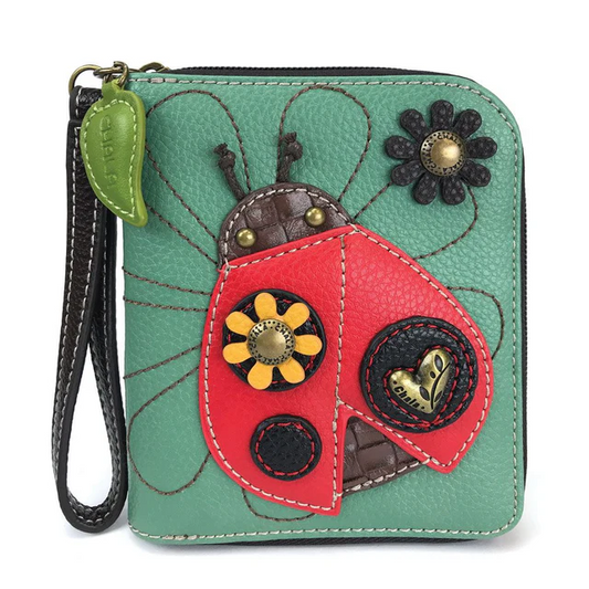 Ladybug- Chala Zip-Around Wallet - Mellow Monkey